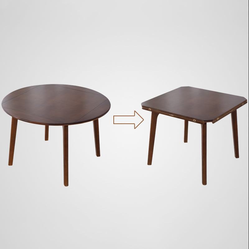 Rubberwood Solid Wood Dining Table Contemporary Style Dining Site Table with 4 Legs Clearhalo ' dining_table' 'Dining Tables & Seating' 'Dining Tables' 'furn' 'furn_dining_table' 'Furniture' 'furniture_dining_table' 'Kitchen & Dining Furniture' 'kitchen&dining_furn' 'kitchen' 'kitchen_dining_table' 3724005