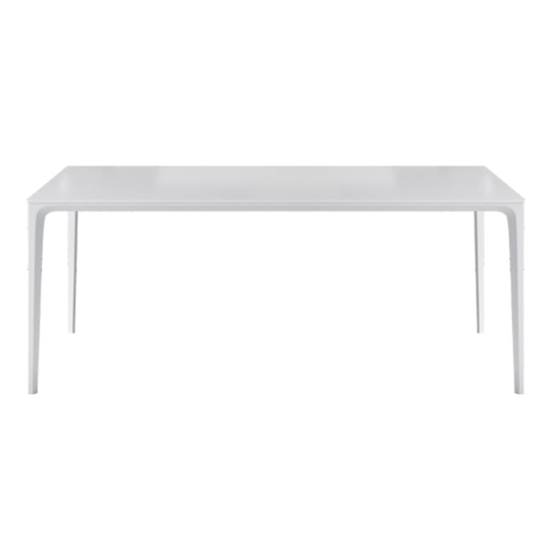 Modern White Sintered Stone Dining Table Rectangle Shape Standard Dining Table for Kitchen 70.9"L x 35.4"W x 29.5"H Clearhalo ' dining_table' 'Dining Tables & Seating' 'Dining Tables' 'Furniture' 'furniture_dining_table' 'Kitchen & Dining Furniture' 'kitchen&dining_furn' 'kitchen' 'kitchen_dining_table' 3724008