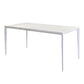 Modern White Sintered Stone Dining Table Rectangle Shape Standard Dining Table for Kitchen Clearhalo ' dining_table' 'Dining Tables & Seating' 'Dining Tables' 'Furniture' 'furniture_dining_table' 'Kitchen & Dining Furniture' 'kitchen&dining_furn' 'kitchen' 'kitchen_dining_table' 3724012