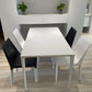 Modern White Sintered Stone Dining Table Rectangle Shape Standard Dining Table for Kitchen Clearhalo ' dining_table' 'Dining Tables & Seating' 'Dining Tables' 'Furniture' 'furniture_dining_table' 'Kitchen & Dining Furniture' 'kitchen&dining_furn' 'kitchen' 'kitchen_dining_table' 3724015