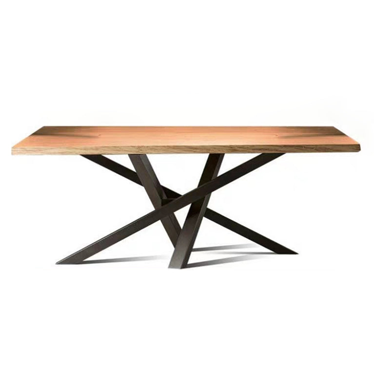 Solid Wood Brown Tone Dining Table Industrial 4 Legs Table for Dining Room Clearhalo ' dining_table' 'Dining Tables & Seating' 'Dining Tables' 'furn' 'furn_dining_table' 'Furniture' 'furniture_dining_table' 'Kitchen & Dining Furniture' 'kitchen&dining_furn' 'kitchen' 'kitchen_dining_table' 3724022