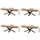 Solid Wood Brown Tone Dining Table Industrial 4 Legs Table for Dining Room Clearhalo ' dining_table' 'Dining Tables & Seating' 'Dining Tables' 'furn' 'furn_dining_table' 'Furniture' 'furniture_dining_table' 'Kitchen & Dining Furniture' 'kitchen&dining_furn' 'kitchen' 'kitchen_dining_table' 3724025