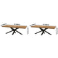 Solid Wood Brown Tone Dining Table Industrial 4 Legs Table for Dining Room Clearhalo ' dining_table' 'Dining Tables & Seating' 'Dining Tables' 'furn' 'furn_dining_table' 'Furniture' 'furniture_dining_table' 'Kitchen & Dining Furniture' 'kitchen&dining_furn' 'kitchen' 'kitchen_dining_table' 3724026