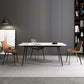 Modern Style Home Sintered Stone Dining Table 4 Legs Rectangular Table in White Clearhalo ' dining_table' 'Dining Tables & Seating' 'Dining Tables' 'furn' 'furn_dining_table' 'Furniture' 'furniture_dining_table' 'Kitchen & Dining Furniture' 'kitchen&dining_furn' 'kitchen' 'kitchen_dining_table' 3724028