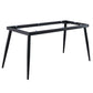 Modern Style Home Sintered Stone Dining Table 4 Legs Rectangular Table in White Clearhalo ' dining_table' 'Dining Tables & Seating' 'Dining Tables' 'furn' 'furn_dining_table' 'Furniture' 'furniture_dining_table' 'Kitchen & Dining Furniture' 'kitchen&dining_furn' 'kitchen' 'kitchen_dining_table' 3724032