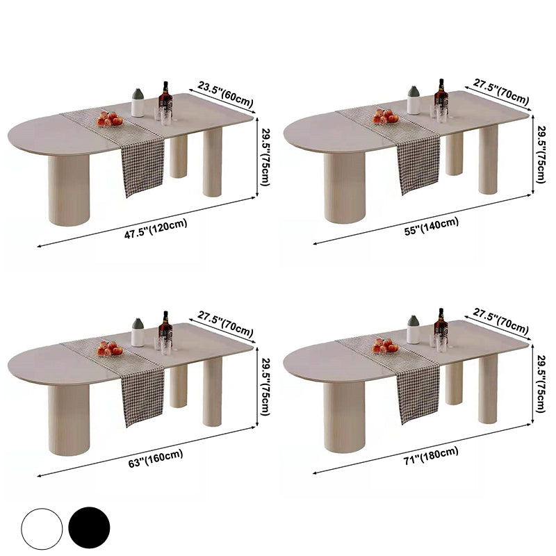 Metal Contemporary Free Form Dining Table Sintered Stone Top Table for Dining Room and Kitchen Clearhalo ' dining_table' 'Dining Tables & Seating' 'Dining Tables' 'furn' 'furn_dining_table' 'Furniture' 'furniture_dining_table' 'Kitchen & Dining Furniture' 'kitchen&dining_furn' 'kitchen' 'kitchen_dining_table' 3724045