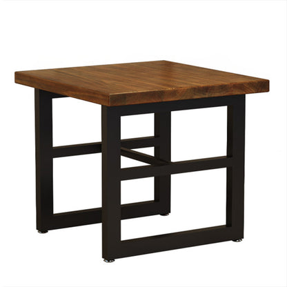 Industrial Dining Table Pine Solid Wood Table with Black Trestle Base for Dining Room Without Chairs Clearhalo ' dining_table' 'Dining Tables & Seating' 'Dining Tables' 'furn' 'furn_dining_table' 'Furniture' 'furniture_dining_table' 'Kitchen & Dining Furniture' 'kitchen&dining_furn' 'kitchen' 'kitchen_dining_table' 3724048