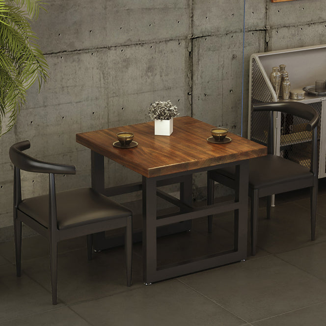 Industrial Dining Table Pine Solid Wood Table with Black Trestle Base for Dining Room Clearhalo ' dining_table' 'Dining Tables & Seating' 'Dining Tables' 'furn' 'furn_dining_table' 'Furniture' 'furniture_dining_table' 'Kitchen & Dining Furniture' 'kitchen&dining_furn' 'kitchen' 'kitchen_dining_table' 3724049