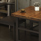 Industrial Dining Table Pine Solid Wood Table with Black Trestle Base for Dining Room Clearhalo ' dining_table' 'Dining Tables & Seating' 'Dining Tables' 'furn' 'furn_dining_table' 'Furniture' 'furniture_dining_table' 'Kitchen & Dining Furniture' 'kitchen&dining_furn' 'kitchen' 'kitchen_dining_table' 3724054