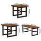 Industrial Dining Table Pine Solid Wood Table with Black Trestle Base for Dining Room Clearhalo ' dining_table' 'Dining Tables & Seating' 'Dining Tables' 'furn' 'furn_dining_table' 'Furniture' 'furniture_dining_table' 'Kitchen & Dining Furniture' 'kitchen&dining_furn' 'kitchen' 'kitchen_dining_table' 3724057