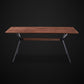 Industrial Style Solid Wood Dining Table Rectangle Table with Black Frame for Home Use Clearhalo ' dining_table' 'Dining Tables & Seating' 'Dining Tables' 'furn' 'furn_dining_table' 'Furniture' 'furniture_dining_table' 'Kitchen & Dining Furniture' 'kitchen&dining_furn' 'kitchen' 'kitchen_dining_table' 3724074