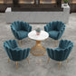 Round White Dining Table Sintered Stone Table Luxury Style with Pedestal Clearhalo ' dining_table' 'Dining Tables & Seating' 'Dining Tables' 'furn' 'furn_dining_table' 'Furniture' 'furniture_dining_table' 'Kitchen & Dining Furniture' 'kitchen&dining_furn' 'kitchen' 'kitchen_dining_table' 3724117