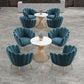 Round White Dining Table Sintered Stone Table Luxury Style with Pedestal Clearhalo ' dining_table' 'Dining Tables & Seating' 'Dining Tables' 'furn' 'furn_dining_table' 'Furniture' 'furniture_dining_table' 'Kitchen & Dining Furniture' 'kitchen&dining_furn' 'kitchen' 'kitchen_dining_table' 3724118
