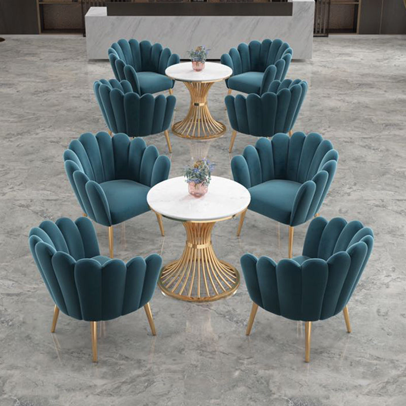 Round White Dining Table Sintered Stone Table Luxury Style with Pedestal Clearhalo ' dining_table' 'Dining Tables & Seating' 'Dining Tables' 'furn' 'furn_dining_table' 'Furniture' 'furniture_dining_table' 'Kitchen & Dining Furniture' 'kitchen&dining_furn' 'kitchen' 'kitchen_dining_table' 3724118