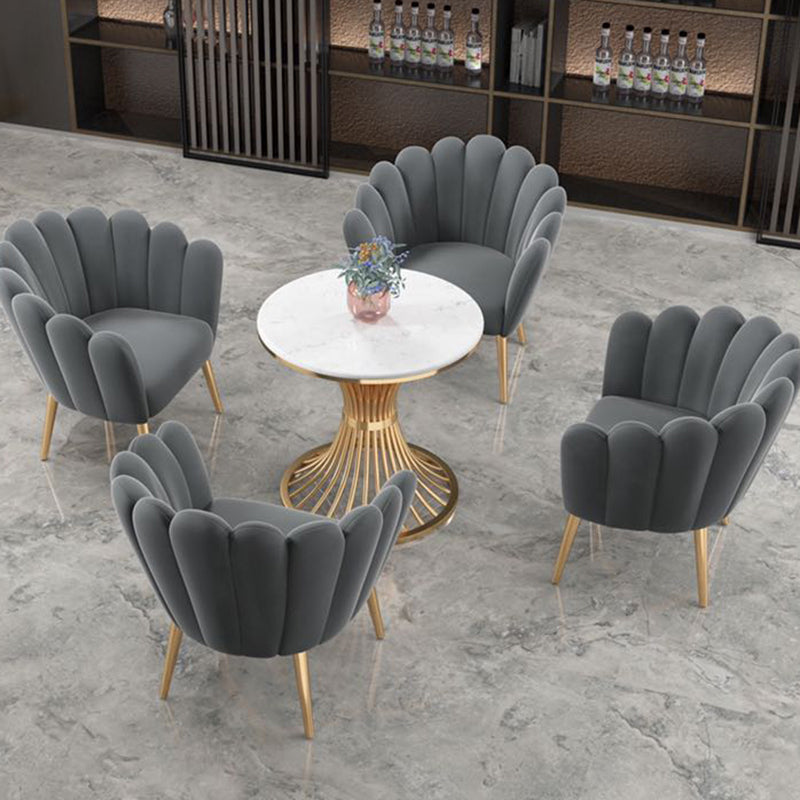 Round White Dining Table Sintered Stone Table Luxury Style with Pedestal Clearhalo ' dining_table' 'Dining Tables & Seating' 'Dining Tables' 'furn' 'furn_dining_table' 'Furniture' 'furniture_dining_table' 'Kitchen & Dining Furniture' 'kitchen&dining_furn' 'kitchen' 'kitchen_dining_table' 3724120