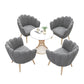 Round White Dining Table Sintered Stone Table Luxury Style with Pedestal Clearhalo ' dining_table' 'Dining Tables & Seating' 'Dining Tables' 'furn' 'furn_dining_table' 'Furniture' 'furniture_dining_table' 'Kitchen & Dining Furniture' 'kitchen&dining_furn' 'kitchen' 'kitchen_dining_table' 3724122
