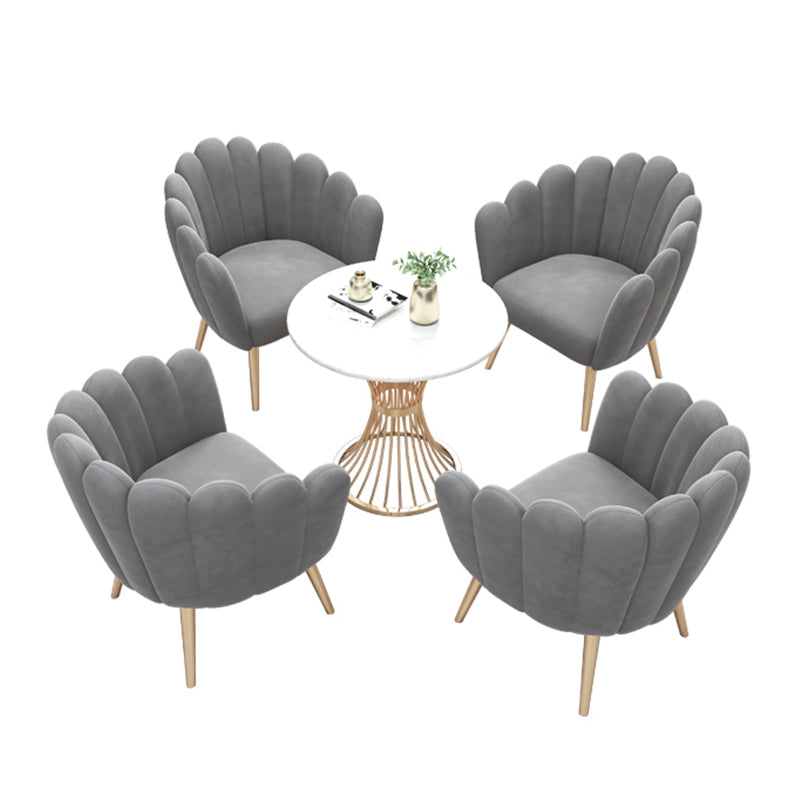 Round White Dining Table Sintered Stone Table Luxury Style with Pedestal Clearhalo ' dining_table' 'Dining Tables & Seating' 'Dining Tables' 'furn' 'furn_dining_table' 'Furniture' 'furniture_dining_table' 'Kitchen & Dining Furniture' 'kitchen&dining_furn' 'kitchen' 'kitchen_dining_table' 3724122