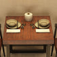 Industrial Wooden Dining Table Brown Square Table with Sled Base for Dinning Room Clearhalo ' dining_table' 'Dining Tables & Seating' 'Dining Tables' 'furn' 'furn_dining_table' 'Furniture' 'furniture_dining_table' 'Kitchen & Dining Furniture' 'kitchen&dining_furn' 'kitchen' 'kitchen_dining_table' 3724130