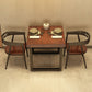 Industrial Wooden Dining Table Brown Square Table with Sled Base for Dinning Room Clearhalo ' dining_table' 'Dining Tables & Seating' 'Dining Tables' 'furn' 'furn_dining_table' 'Furniture' 'furniture_dining_table' 'Kitchen & Dining Furniture' 'kitchen&dining_furn' 'kitchen' 'kitchen_dining_table' 3724133