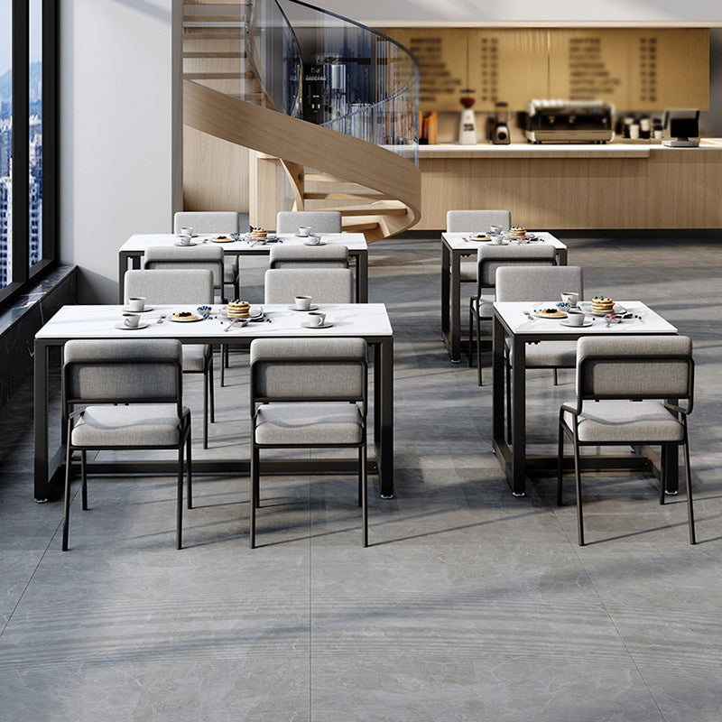 Industrial Rectangle Dining Table Sintered Stone Dining Table with Trestle Base for Dining Room Clearhalo ' dining_table' 'Dining Tables & Seating' 'Dining Tables' 'furn' 'furn_dining_table' 'Furniture' 'furniture_dining_table' 'Kitchen & Dining Furniture' 'kitchen&dining_furn' 'kitchen' 'kitchen_dining_table' 3724140