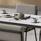 Industrial Rectangle Dining Table Sintered Stone Dining Table with Trestle Base for Dining Room Clearhalo ' dining_table' 'Dining Tables & Seating' 'Dining Tables' 'furn' 'furn_dining_table' 'Furniture' 'furniture_dining_table' 'Kitchen & Dining Furniture' 'kitchen&dining_furn' 'kitchen' 'kitchen_dining_table' 3724143
