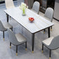 Simple Rectangle Shape Kitchen Dining Table Sintered Stone Dining Table with 4 Legs Base Clearhalo ' dining_table' 'Dining Tables & Seating' 'Dining Tables' 'furn' 'furn_dining_table' 'Furniture' 'furniture_dining_table' 'Kitchen & Dining Furniture' 'kitchen&dining_furn' 'kitchen' 'kitchen_dining_table' 3724150