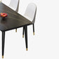 Simple Rectangle Shape Kitchen Dining Table Sintered Stone Dining Table with 4 Legs Base Clearhalo ' dining_table' 'Dining Tables & Seating' 'Dining Tables' 'furn' 'furn_dining_table' 'Furniture' 'furniture_dining_table' 'Kitchen & Dining Furniture' 'kitchen&dining_furn' 'kitchen' 'kitchen_dining_table' 3724156