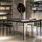 Sintered Stone Top Dining Table Rectangle Table in Grey with Metal Base and 4 Legs Clearhalo ' dining_table' 'Dining Tables & Seating' 'Dining Tables' 'furn' 'furn_dining_table' 'Furniture' 'furniture_dining_table' 'Kitchen & Dining Furniture' 'kitchen&dining_furn' 'kitchen' 'kitchen_dining_table' 3724173