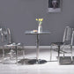 Industrial Style Stainless Steel Dining Table Square Table for Dinning Room Clearhalo ' dining_table' 'Dining Tables & Seating' 'Dining Tables' 'furn' 'furn_dining_table' 'Furniture' 'furniture_dining_table' 'Kitchen & Dining Furniture' 'kitchen&dining_furn' 'kitchen' 'kitchen_dining_table' 3724191