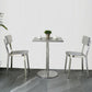 Industrial Style Stainless Steel Dining Table Square Table for Dinning Room Clearhalo ' dining_table' 'Dining Tables & Seating' 'Dining Tables' 'furn' 'furn_dining_table' 'Furniture' 'furniture_dining_table' 'Kitchen & Dining Furniture' 'kitchen&dining_furn' 'kitchen' 'kitchen_dining_table' 3724192