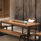 Industrial Rectangle Dining Table Pine Solid Wood Table with Trestle Base for Home Kitchen Dinner Clearhalo ' dining_table' 'Dining Tables & Seating' 'Dining Tables' 'furn' 'furn_dining_table' 'Furniture' 'furniture_dining_table' 'Kitchen & Dining Furniture' 'kitchen&dining_furn' 'kitchen' 'kitchen_dining_table' 3724194