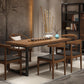 Industrial Rectangle Dining Table Pine Solid Wood Table with Trestle Base for Home Kitchen Dinner Clearhalo ' dining_table' 'Dining Tables & Seating' 'Dining Tables' 'furn' 'furn_dining_table' 'Furniture' 'furniture_dining_table' 'Kitchen & Dining Furniture' 'kitchen&dining_furn' 'kitchen' 'kitchen_dining_table' 3724197