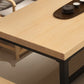 Industrial Rectangle Dining Table Pine Solid Wood Table with Trestle Base for Home Kitchen Dinner Clearhalo ' dining_table' 'Dining Tables & Seating' 'Dining Tables' 'furn' 'furn_dining_table' 'Furniture' 'furniture_dining_table' 'Kitchen & Dining Furniture' 'kitchen&dining_furn' 'kitchen' 'kitchen_dining_table' 3724202