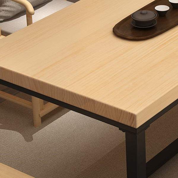 Industrial Rectangle Dining Table Pine Solid Wood Table with Trestle Base for Home Kitchen Dinner Clearhalo ' dining_table' 'Dining Tables & Seating' 'Dining Tables' 'furn' 'furn_dining_table' 'Furniture' 'furniture_dining_table' 'Kitchen & Dining Furniture' 'kitchen&dining_furn' 'kitchen' 'kitchen_dining_table' 3724202