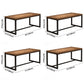 Industrial Rectangle Dining Table Pine Solid Wood Table with Trestle Base for Home Kitchen Dinner Clearhalo ' dining_table' 'Dining Tables & Seating' 'Dining Tables' 'furn' 'furn_dining_table' 'Furniture' 'furniture_dining_table' 'Kitchen & Dining Furniture' 'kitchen&dining_furn' 'kitchen' 'kitchen_dining_table' 3724203
