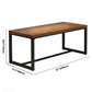 Industrial Rectangle Dining Table Pine Solid Wood Table with Trestle Base for Home Kitchen Dinner Clearhalo ' dining_table' 'Dining Tables & Seating' 'Dining Tables' 'furn' 'furn_dining_table' 'Furniture' 'furniture_dining_table' 'Kitchen & Dining Furniture' 'kitchen&dining_furn' 'kitchen' 'kitchen_dining_table' 3724204