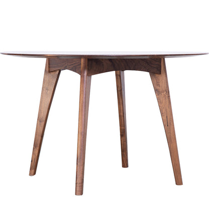 Simplicity Style Round Dining Table Solid Wood Dinner Table with 4 Legs Without Chairs Clearhalo ' dining_table' 'Dining Tables & Seating' 'Dining Tables' 'furn' 'furn_dining_table' 'Furniture' 'furniture_dining_table' 'Kitchen & Dining Furniture' 'kitchen&dining_furn' 'kitchen' 'kitchen_dining_table' 3724213