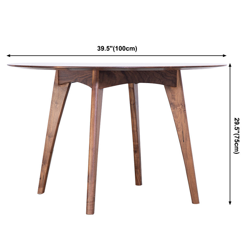 Simplicity Style Round Dining Table Solid Wood Dinner Table with 4 Legs Clearhalo ' dining_table' 'Dining Tables & Seating' 'Dining Tables' 'furn' 'furn_dining_table' 'Furniture' 'furniture_dining_table' 'Kitchen & Dining Furniture' 'kitchen&dining_furn' 'kitchen' 'kitchen_dining_table' 3724218