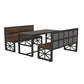 Industrial Solid Wood Dining Table Brown Rectangle Table with Black Frame for Dinning Room Clearhalo ' dining_table' 'Dining Tables & Seating' 'Dining Tables' 'furn' 'furn_dining_table' 'Furniture' 'furniture_dining_table' 'Kitchen & Dining Furniture' 'kitchen&dining_furn' 'kitchen' 'kitchen_dining_table' 3724225