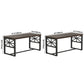 Industrial Solid Wood Dining Table Brown Rectangle Table with Black Frame for Dinning Room Clearhalo ' dining_table' 'Dining Tables & Seating' 'Dining Tables' 'furn' 'furn_dining_table' 'Furniture' 'furniture_dining_table' 'Kitchen & Dining Furniture' 'kitchen&dining_furn' 'kitchen' 'kitchen_dining_table' 3724228
