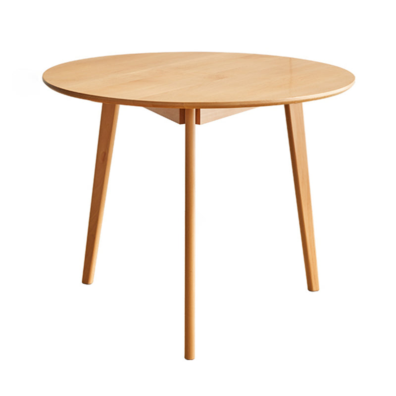 Solid Wood Dining Table Contemporary Style Dining Site Table with Tripod Base Natural Without Chairs Clearhalo ' dining_table' 'Dining Tables & Seating' 'Dining Tables' 'furn' 'furn_dining_table' 'Furniture' 'furniture_dining_table' 'Kitchen & Dining Furniture' 'kitchen&dining_furn' 'kitchen' 'kitchen_dining_table' 3724246