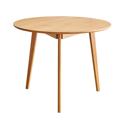 Solid Wood Dining Table Contemporary Style Dining Site Table with Tripod Base Natural Without Chairs Clearhalo ' dining_table' 'Dining Tables & Seating' 'Dining Tables' 'furn' 'furn_dining_table' 'Furniture' 'furniture_dining_table' 'Kitchen & Dining Furniture' 'kitchen&dining_furn' 'kitchen' 'kitchen_dining_table' 3724246