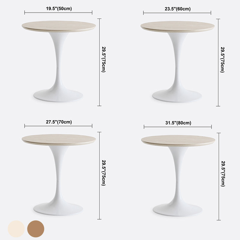 Contemporary Solid Wood Round Shape Dining Table Kitchen Standard Dining Table with Pedestal Base Clearhalo ' dining_table' 'Dining Tables & Seating' 'Dining Tables' 'furn' 'furn_dining_table' 'Furniture' 'furniture_dining_table' 'Kitchen & Dining Furniture' 'kitchen&dining_furn' 'kitchen' 'kitchen_dining_table' 3724268