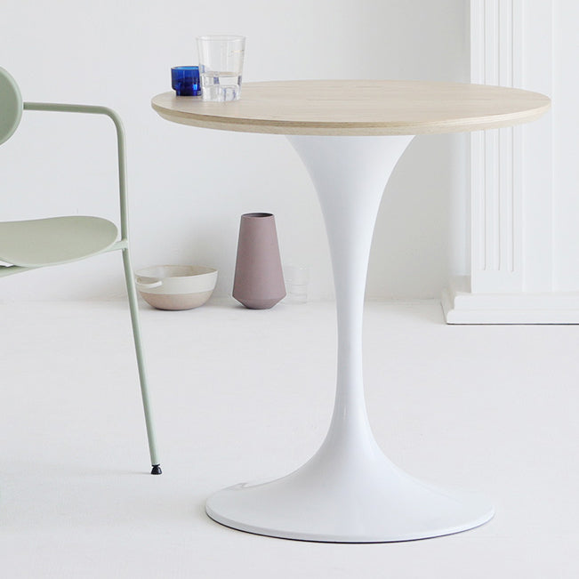 Contemporary Solid Wood Round Shape Dining Table Kitchen Standard Dining Table with Pedestal Base Clearhalo ' dining_table' 'Dining Tables & Seating' 'Dining Tables' 'furn' 'furn_dining_table' 'Furniture' 'furniture_dining_table' 'Kitchen & Dining Furniture' 'kitchen&dining_furn' 'kitchen' 'kitchen_dining_table' 3724270