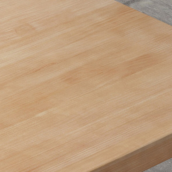 Industrial Pine Solid Wood Dining Table Brown Rectangle Table with Sled Base for Dinning Room Clearhalo ' dining_table' 'Dining Tables & Seating' 'Dining Tables' 'furn' 'furn_dining_table' 'Furniture' 'furniture_dining_table' 'Kitchen & Dining Furniture' 'kitchen&dining_furn' 'kitchen' 'kitchen_dining_table' 3724284