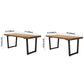 Industrial Pine Solid Wood Dining Table Brown Rectangle Table with Sled Base for Dinning Room Clearhalo ' dining_table' 'Dining Tables & Seating' 'Dining Tables' 'furn' 'furn_dining_table' 'Furniture' 'furniture_dining_table' 'Kitchen & Dining Furniture' 'kitchen&dining_furn' 'kitchen' 'kitchen_dining_table' 3724288