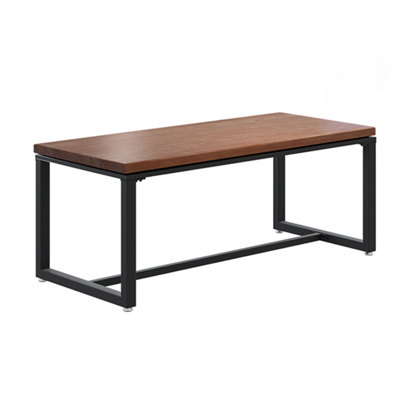Industrial Rectangle Dining Table Pine Solid Wood Table with Trestle Base Without Chairs Clearhalo ' dining_table' 'Dining Tables & Seating' 'Dining Tables' 'furn' 'furn_dining_table' 'Furniture' 'furniture_dining_table' 'Kitchen & Dining Furniture' 'kitchen&dining_furn' 'kitchen' 'kitchen_dining_table' 3724292