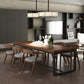 Industrial Rectangle Dining Table Pine Solid Wood Table with Trestle Base Clearhalo ' dining_table' 'Dining Tables & Seating' 'Dining Tables' 'furn' 'furn_dining_table' 'Furniture' 'furniture_dining_table' 'Kitchen & Dining Furniture' 'kitchen&dining_furn' 'kitchen' 'kitchen_dining_table' 3724294
