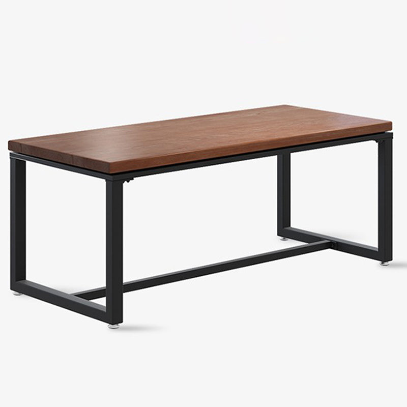 Industrial Rectangle Dining Table Pine Solid Wood Table with Trestle Base Clearhalo ' dining_table' 'Dining Tables & Seating' 'Dining Tables' 'furn' 'furn_dining_table' 'Furniture' 'furniture_dining_table' 'Kitchen & Dining Furniture' 'kitchen&dining_furn' 'kitchen' 'kitchen_dining_table' 3724297