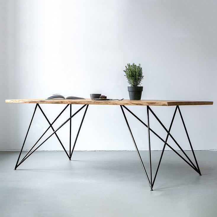 Industrial Dining Site Table Pine Solid Wood Dining Room Home Furniture Clearhalo ' dining_table' 'Dining Tables & Seating' 'Dining Tables' 'furn' 'furn_dining_table' 'Furniture' 'furniture_dining_table' 'Kitchen & Dining Furniture' 'kitchen&dining_furn' 'kitchen' 'kitchen_dining_table' 3724305